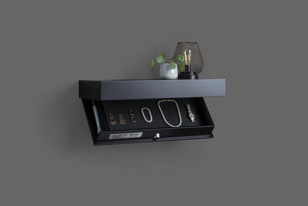 SecretShelf - Floating Wall-Mounted Shelf with Hidden Storage Safe Compartment