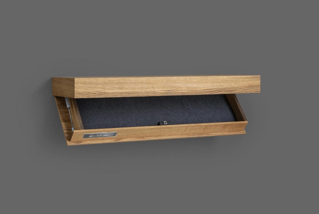 SecretShelf - Floating Wall-Mounted Shelf with Hidden Storage Safe Compartment